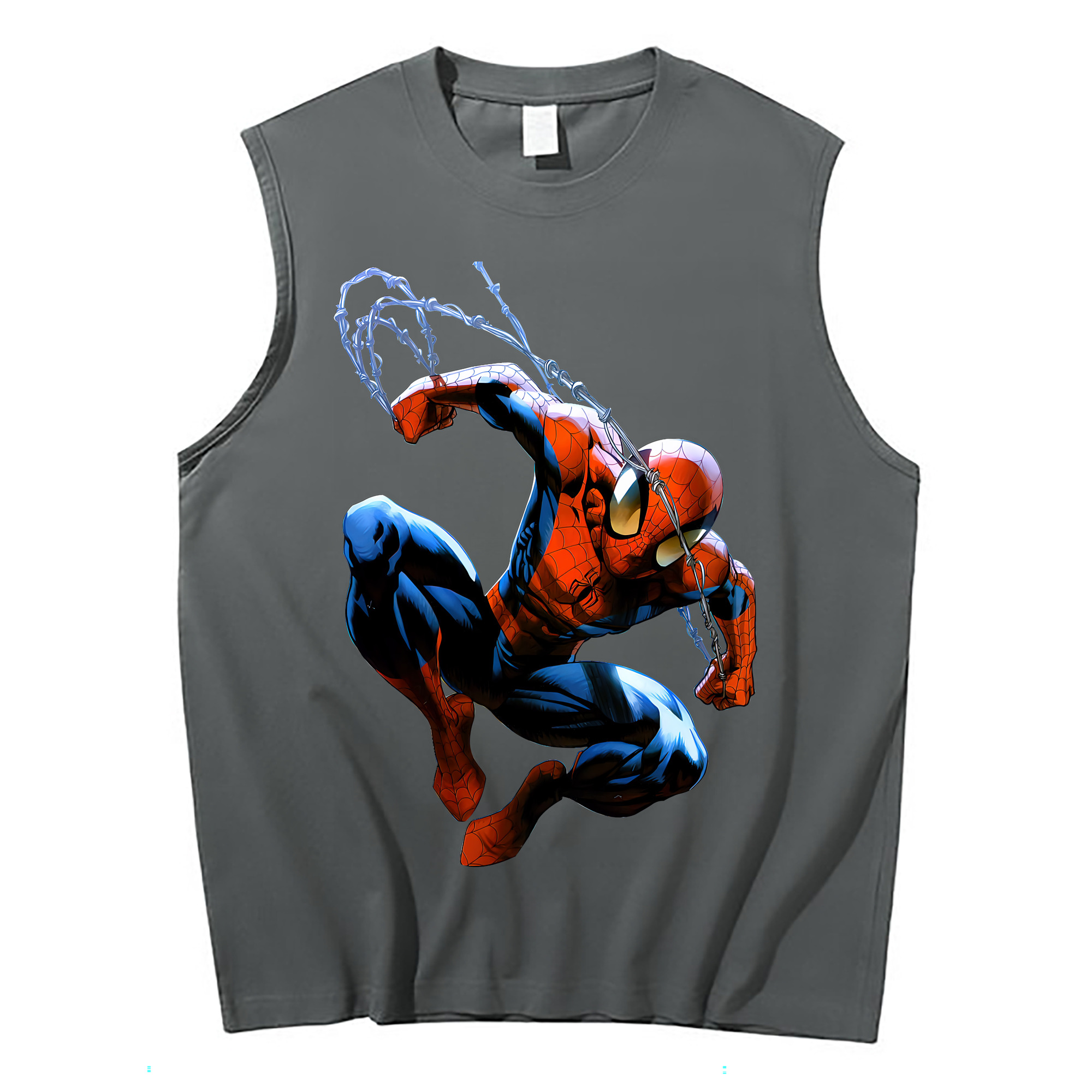 （画像用） Spider Man スパイダーマン コットン100％タンクトップ（フロントプリント）